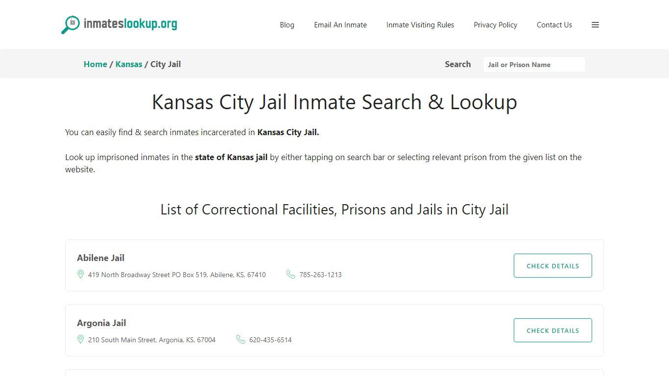 Kansas City Jail Inmate Search & Lookup - Inmates lookup